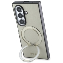 Dėklas Guess Magnetic Ring Stand Grained Classic Logo MagSafe, skirtas Samsung Galaxy Z Fold8 Ultra, smėlio spalvos Dėklas Guess Magnetic Ring Stand Grained Classic Logo MagSafe, skirtas Samsung Galaxy Z Fold8 Ultra, smėlio spalvos