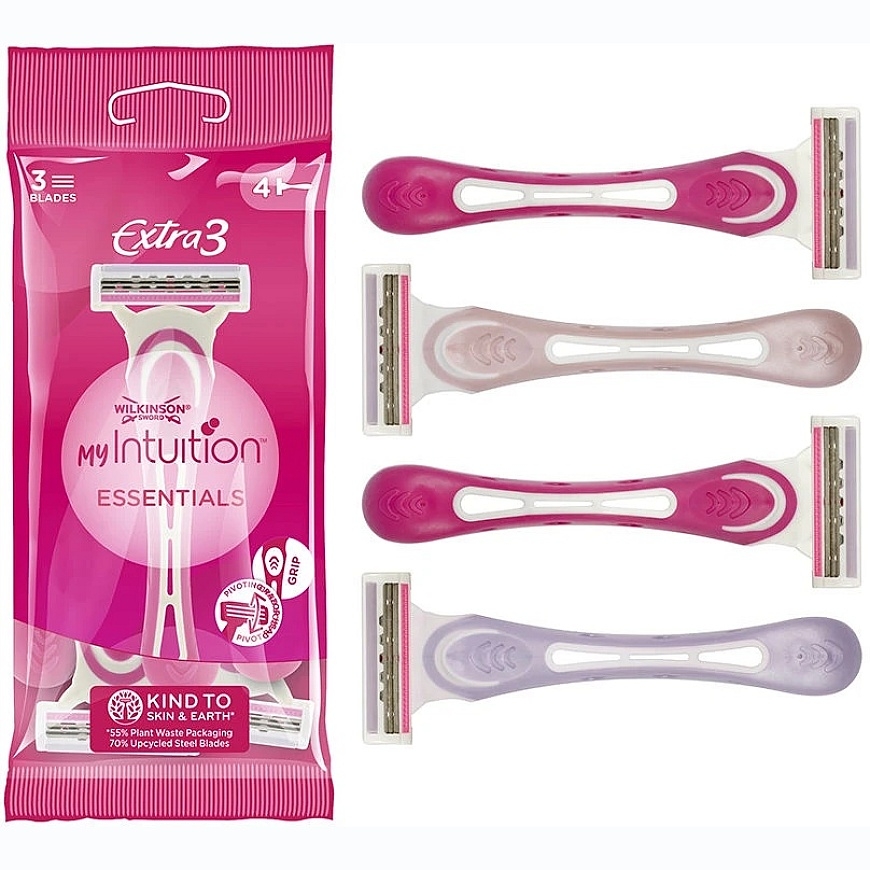 Одноразовые станки для бритья Wilkinson Sword Wilkinson Extra 3 My Intuition, 4 шт. – 3