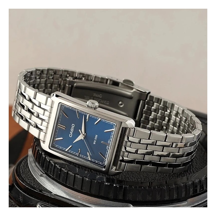 Casio Collection Vintage CASIO COLLECTION TANK Pulkstenis - Zils MTP-B215D-2AVER – 5