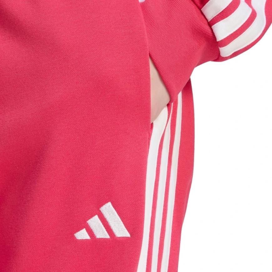 adidas Essentials 3-Stripes French Terry Cuffed sieviešu bikses rozā KF8339 (S) – 4