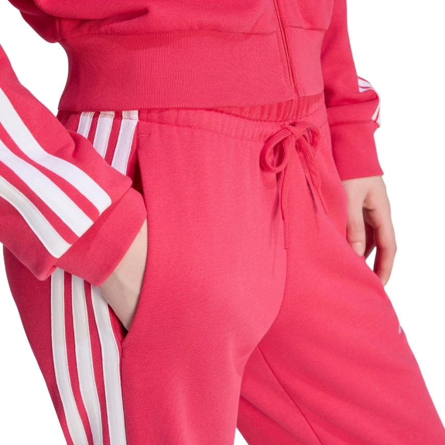 adidas Essentials 3-Stripes French Terry Cuffed naisten housut vaaleanpunaiset KF8339 (S) – 5