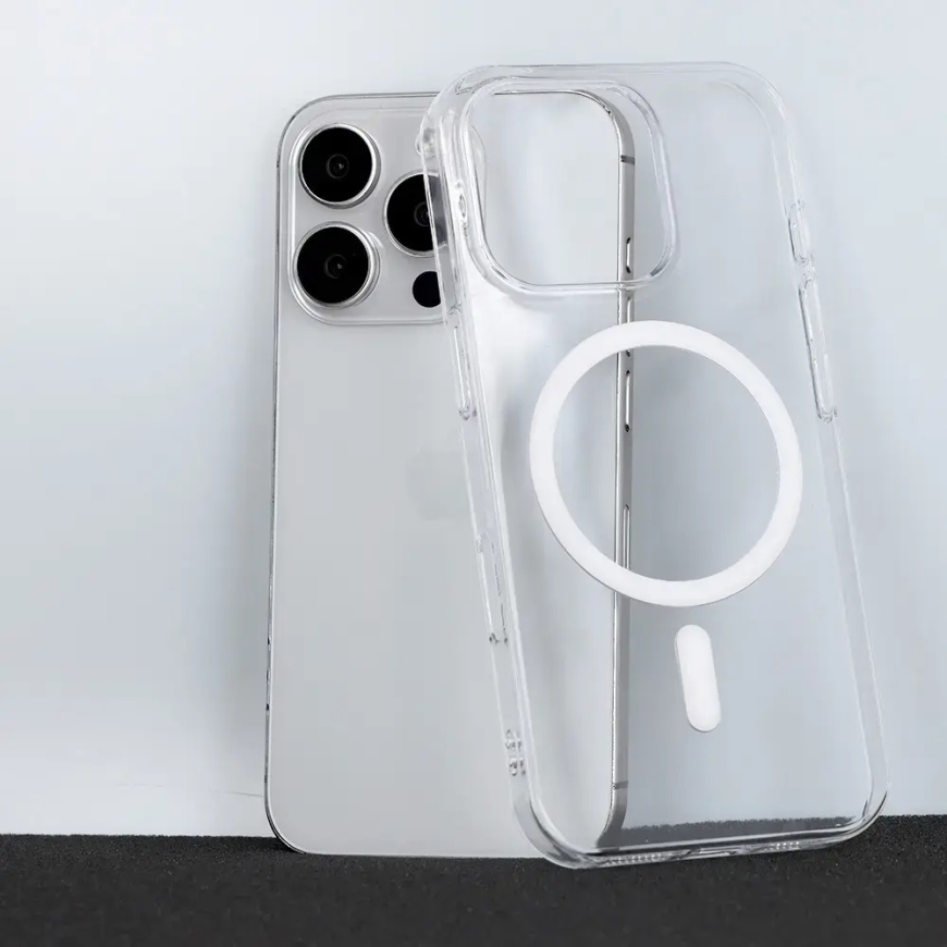 Vangasta puhelinsuojus, jossa on MagSafe-tuki iPhone 14:lle, valkoinen – 5