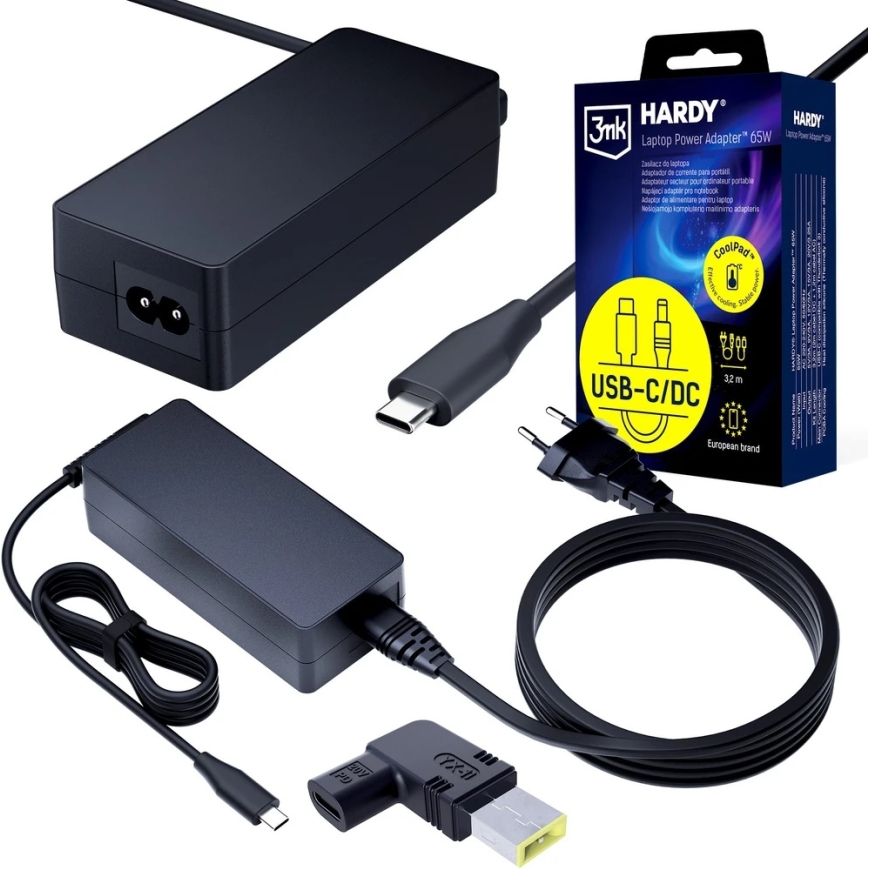 3mk HARDY 65W do Lenovo 20V USB-C/DC 11 x 4.5 slim – 2