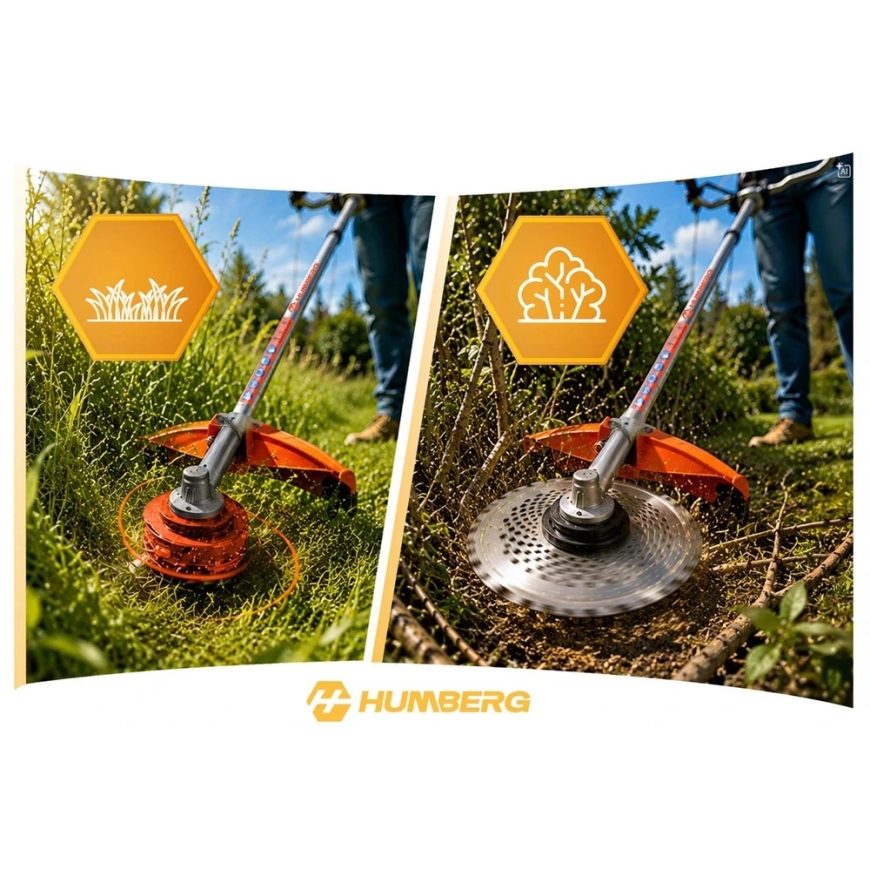 ruohonleikkuri podkaszarka 55cc + öljy Humberg HM-613 (JS-561320-561401Z) – 5