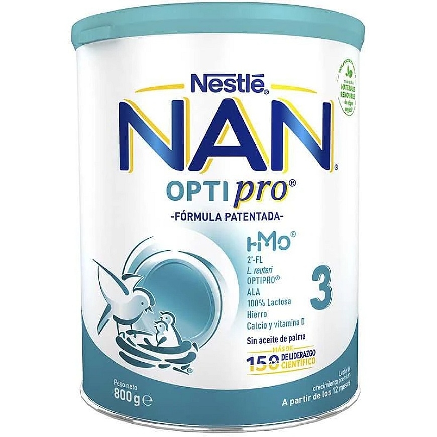Nestle Maidoseos - Kasvukaava Nan Optipro 3 800g:stä – 2