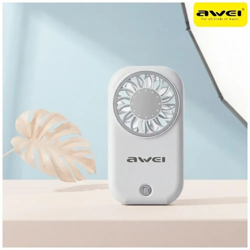 Käeshoitav ventilaator AWEI F57 Valge – 4