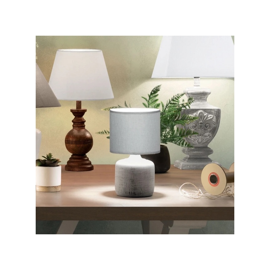 Sāls keramikas galda lampa, Ø 15 cm, melna – 2