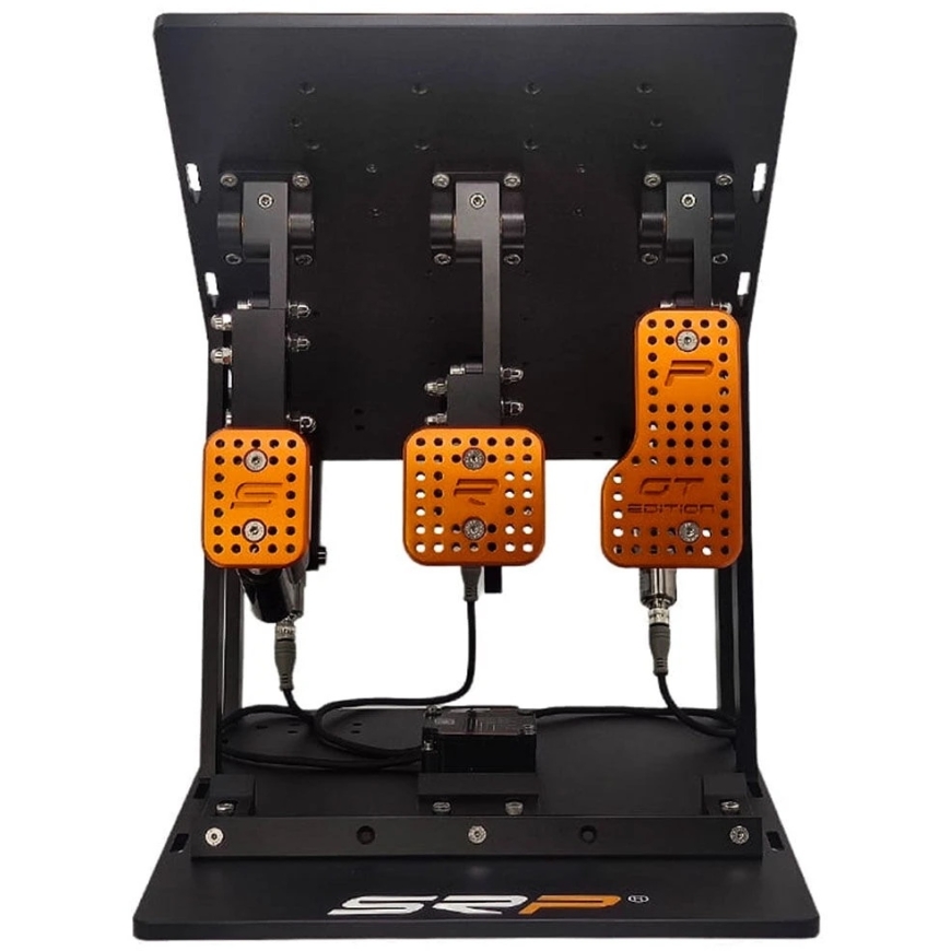 SRP GTI-R 3P simulator racing pedal set, inverted, pneumatic – black – 2