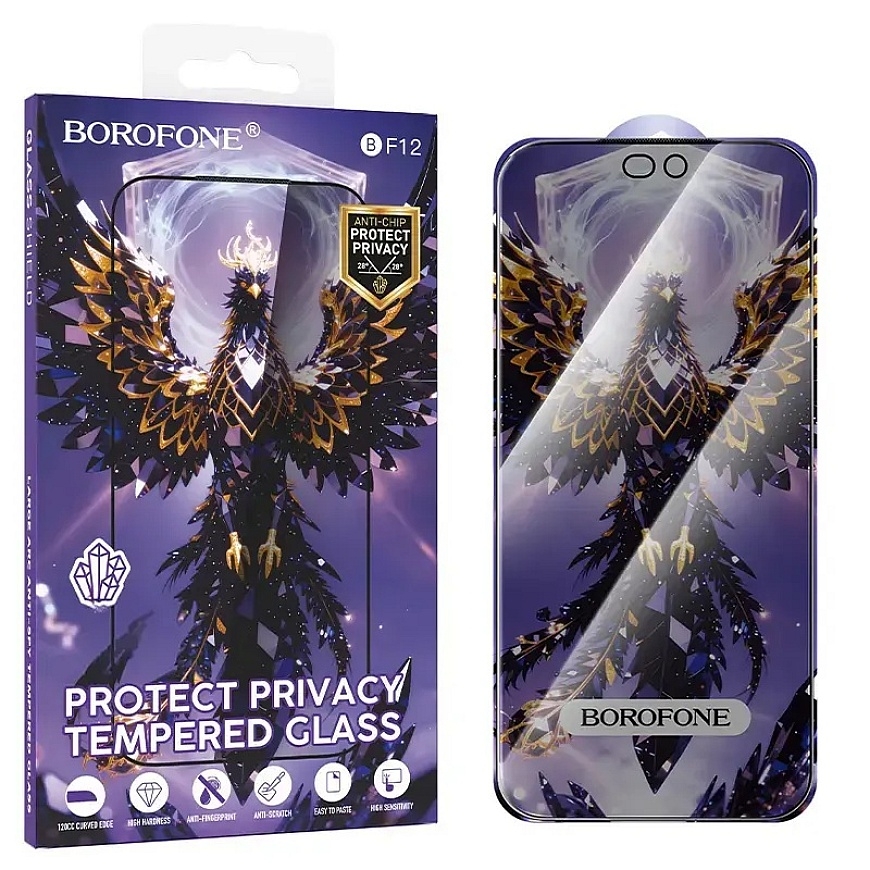 Borofone BF12 Armor Shield Full Screen Anti-spy karastatud klaas Iphone 18 Pro jaoks