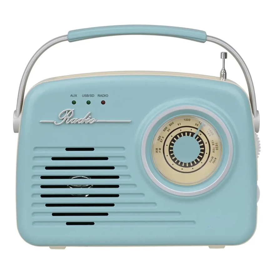 Setty Bluetooth skaļrunis ar radio Retro P350 zils
