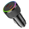 Зарядка для автомобиля HOCO NZ14B | 30W | PD, QC | USB-C | чёрная Зарядка для автомобиля HOCO NZ14B | 30W | PD, QC | USB-C | чёрная