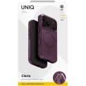 Чехол UNIQ Clario для iPhone 18 Pro / 17 Pro, Magclick Charging, экологичный, фиолетовый