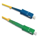 Qoltec Patchcord fiber optic SC/APC - SC/UPC | Singlemode | 9/125 | G652D | Simplex | 0.5m Qoltec Patchcord fiber optic SC/APC - SC/UPC | Singlemode | 9/125 | G652D | Simplex | 0.5m