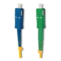 Qoltec Patchcord kuituoptiikka SC/APC - SC/UPC | Yksimoodi | 9/125 | G652D | Simplex | 0.5m Qoltec Patchcord kuituoptiikka SC/APC - SC/UPC | Yksimoodi | 9/125 | G652D | Simplex | 0.5m