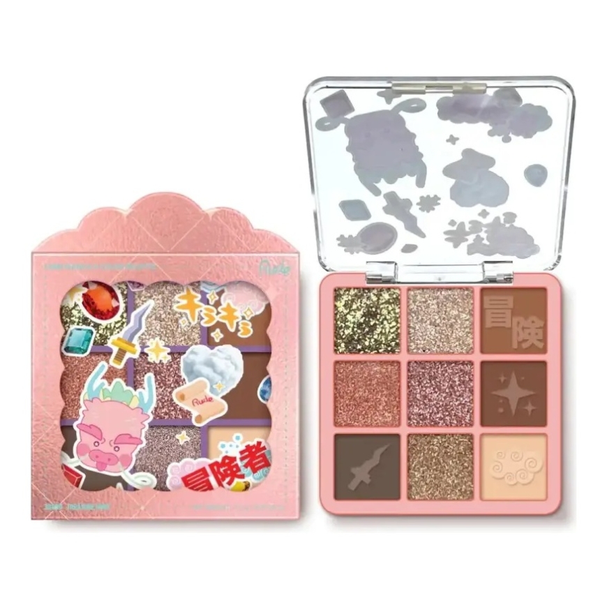 Rude Cosmetics, Lobio Medžioklė, akių šešėlių paletė, 9 atspalviai