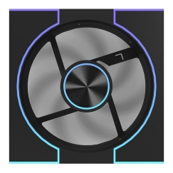 Ventilators DarkFlash DM8 LINE (melns)