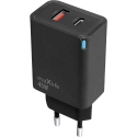 Maxlife MXTC-09-45AC GaN PD QC įkroviklis 1x USB-C 1x USB 45W juodas Maxlife MXTC-09-45AC GaN PD QC įkroviklis 1x USB-C 1x USB 45W juodas