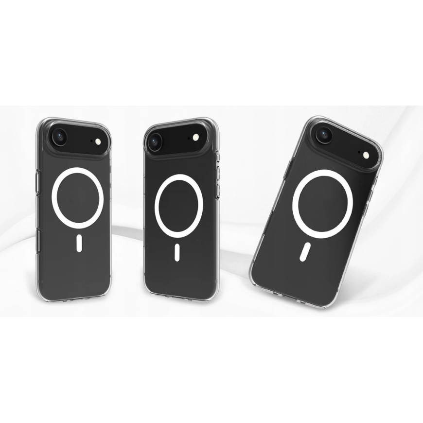 Telefono dėklas - Roobix Clarion MagSafe dėklas iPhone 17 Air, TPU/PC, skaidrus – 4