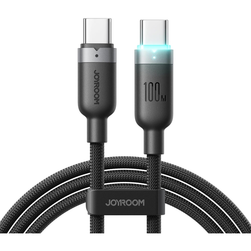 Joyroom S-A63 USB-C uz USB-C 100W 1.2m melns USB kabelis
