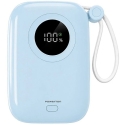 Powerton ENERGY PASTEL EDITION kannettava laturi 10000mAh, 2x USB-C, 22.5W, sisäänrakennetut kaapelit, sininen Powerton ENERGY PASTEL EDITION kannettava laturi 10000mAh, 2x USB-C, 22.5W, sisäänrakennetut kaapelit, sininen
