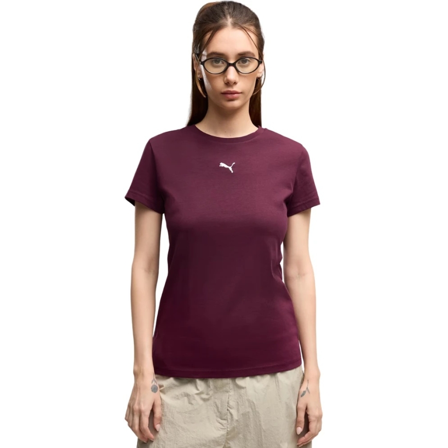 Puma naiste Ess Centered Cat Logo T-särk bordoo värvi 692916 24 (L)