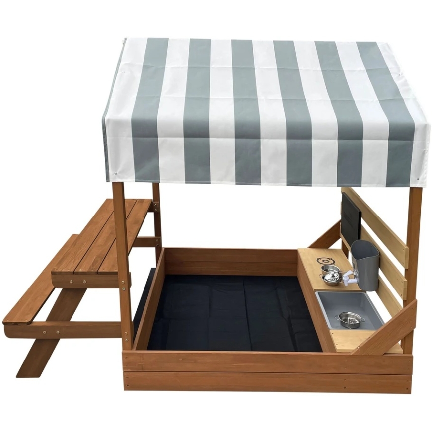AXI Sandpit with Roof and Picnic Bench Brown – 4