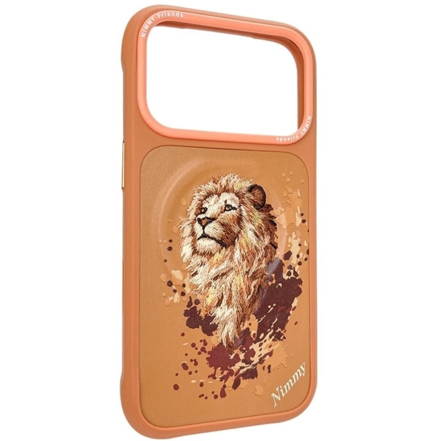 NIMMY LION maciņš, saderīgs ar MagSafe, paredzēts IPHONE 18 Pro Max/17 Pro Max, oranžs – 2