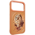 NIMMY LION case compatible with MagSafe for IPHONE 18 Pro Max/17 Pro Max, orange