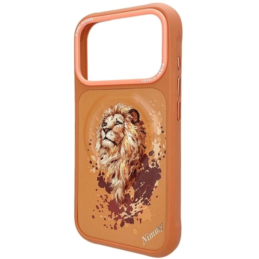 NIMMY LION kaitse, ühilduv MagSafe'iga, mõeldud IPHONE 18 Pro Max/17 Pro Max, oranž – 4