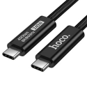 USB C - USB C -kaapeli Hoco USB4 40Gbps/8K60Hz 5A 240W 1m US15 musta