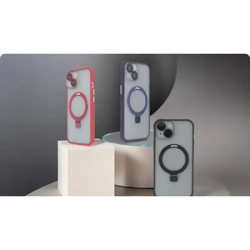 Ring Secure Mag phone case with stand and MagSafe support for iPhone 14 red – 5
