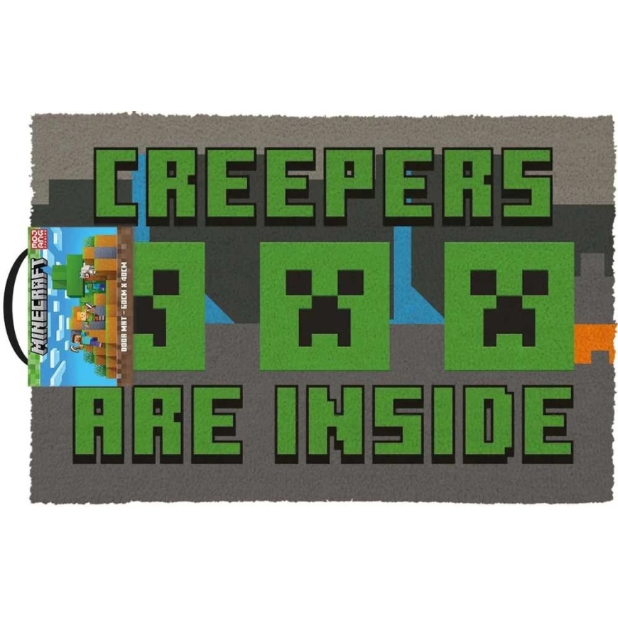 Pyramid Minecraft (Creepers Need Hugs) коврик для двери| 60x40 см – 2