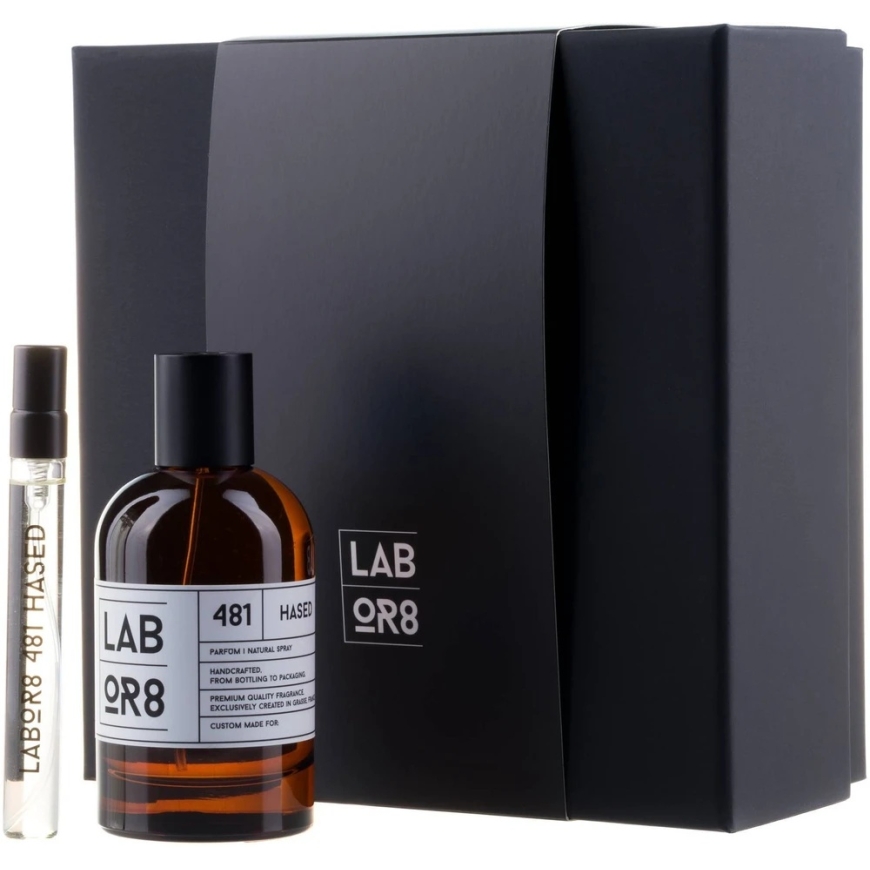 LABOR8 Hased 481 unisex set (EDP, 100 ml + EDP, 10 ml)