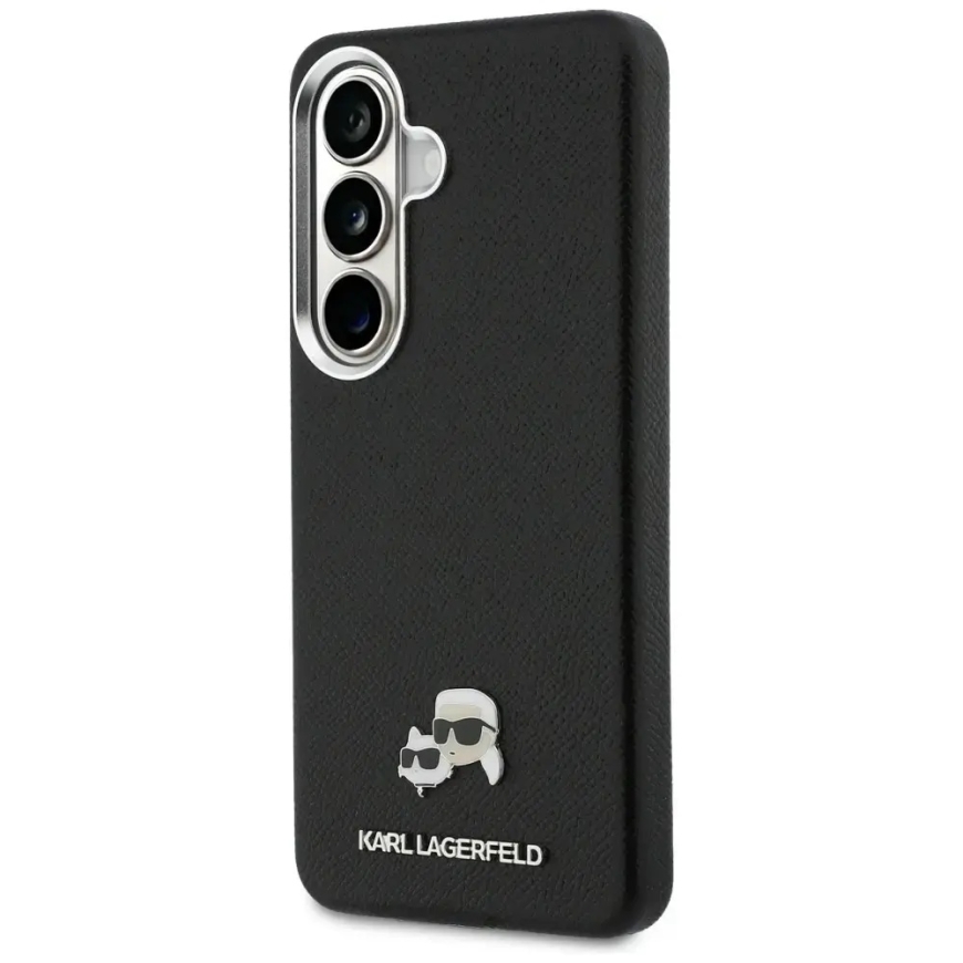 Karl Lagerfeld Saffiano KC Metal Logo - MagSafe-tuki Samsung Galaxy S26 (S942) -puhelimen suojakotelo musta – 2