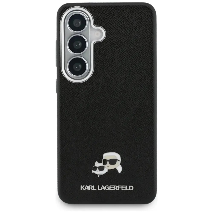 Karl Lagerfeld Saffiano KC Metal Logo telefoni ümbris MagSafe toega Samsung Galaxy S26 (S942) must – 3
