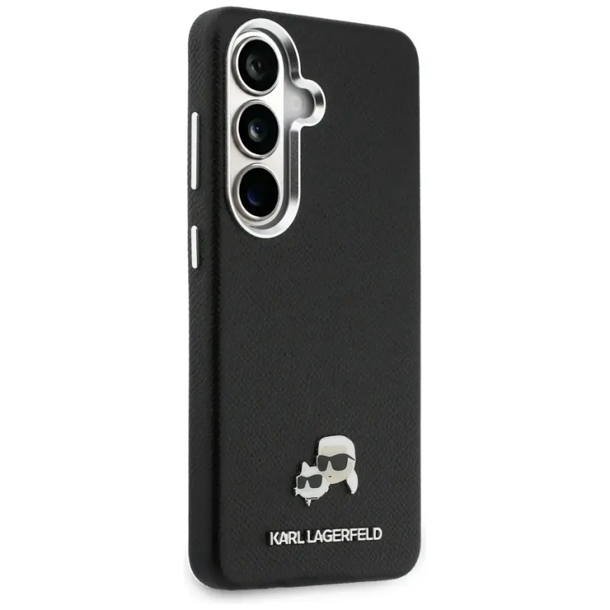 Karl Lagerfeld Saffiano KC Metal Logo phone case with MagSafe support for Samsung Galaxy S26 (S942) black – 4