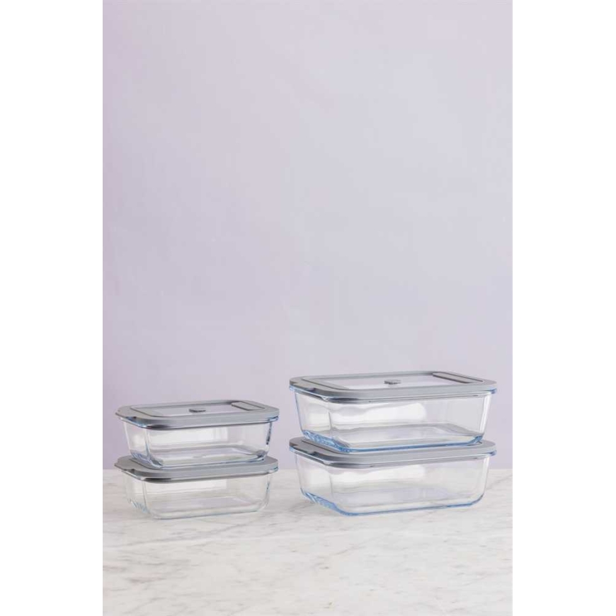 "Kilner Rayware Group" KIL-Lasi 0.63 l suorakulmainen NF tiivis astia – 5