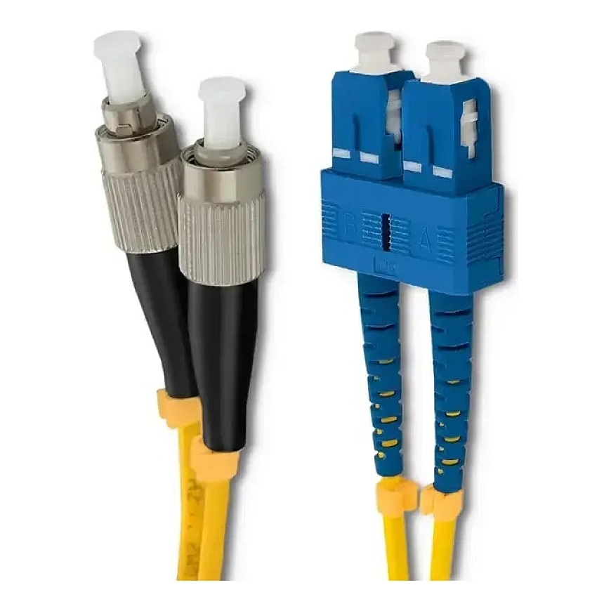 Qoltec kuituopastin SC/UPC - FC/UPC | yksimuotoinen | 9/125 | G652D | duplex | 3 m – 2