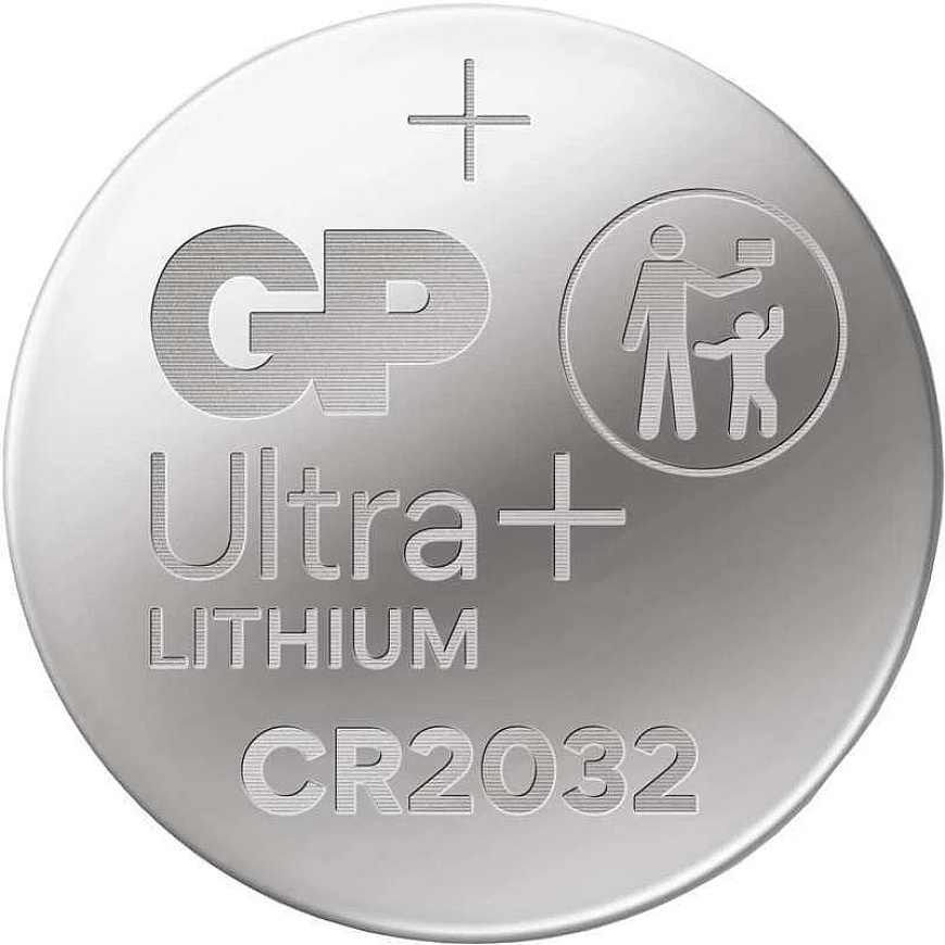 GP Ultra plus CR2032 litiumpainokennobateriat, 2 kpl.