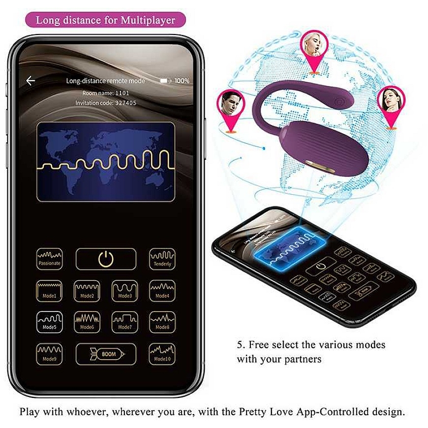 Pretty Love Smart "PRETTY LOVE" – DOREEN VIOLET Laetav vibereeritud muna – 4
