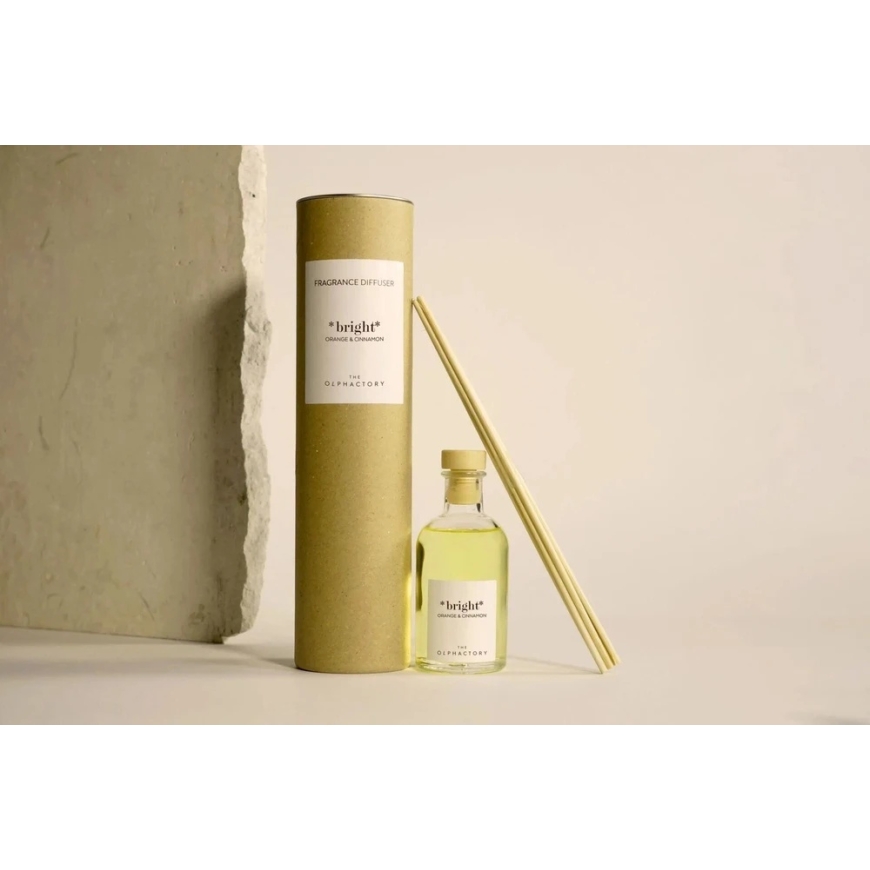 The Olphactory Bright Orange and Cinnamon Scented Reed Diffuser Sticks, 100 ml – 3
