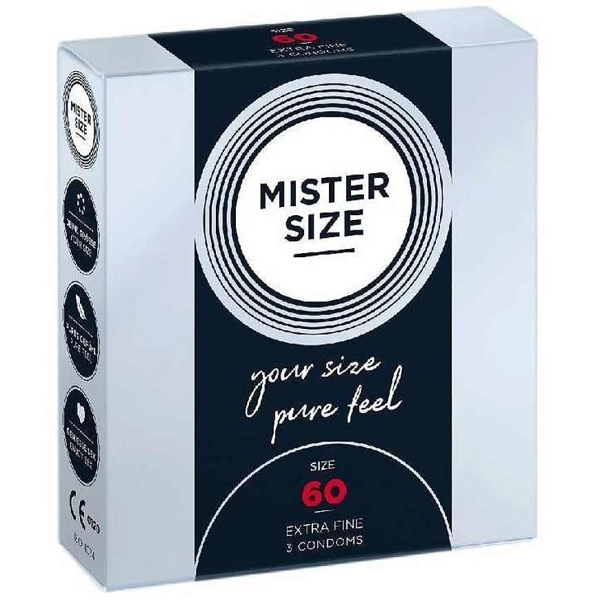 Mister Size PIECES Mister размер - 60 мм Презервативы 3 шт – 4