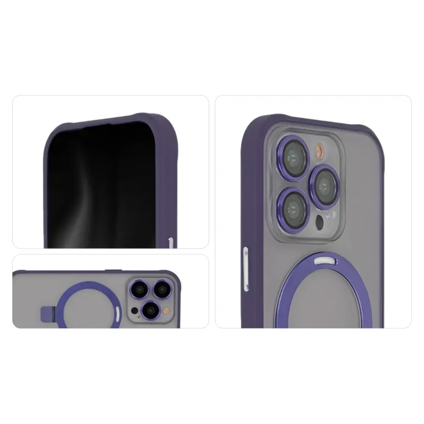 Ring Secure Mag telefono dėklas su stovu ir MagSafe palaikymu iPhone 14 Pro violetinis – 4