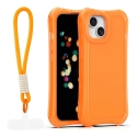 Safepop phone case with strap for iPhone 15 orange Safepop phone case with strap for iPhone 15 orange
