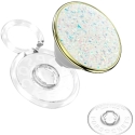 PopSockets PopTop Luxe Enamel Opal telefono laikiklis ir stovas baltas PopSockets PopTop Luxe Enamel Opal telefono laikiklis ir stovas baltas