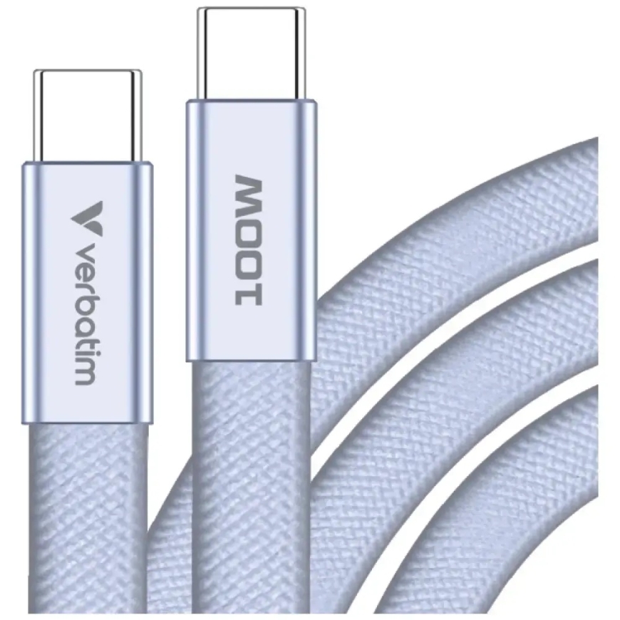 Verbatim Sync&Charge SoftTouch data transfer and charging cable | 100W | 1.2m | purple – 2