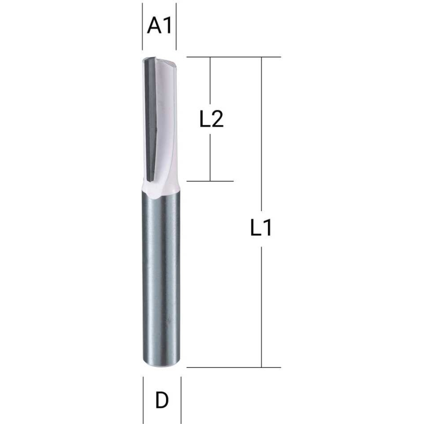 Makita Freespindel "flute" 1, 5.0x13.0 mm/ 48.0mm, 8mm Varske läbimõõt D-67686