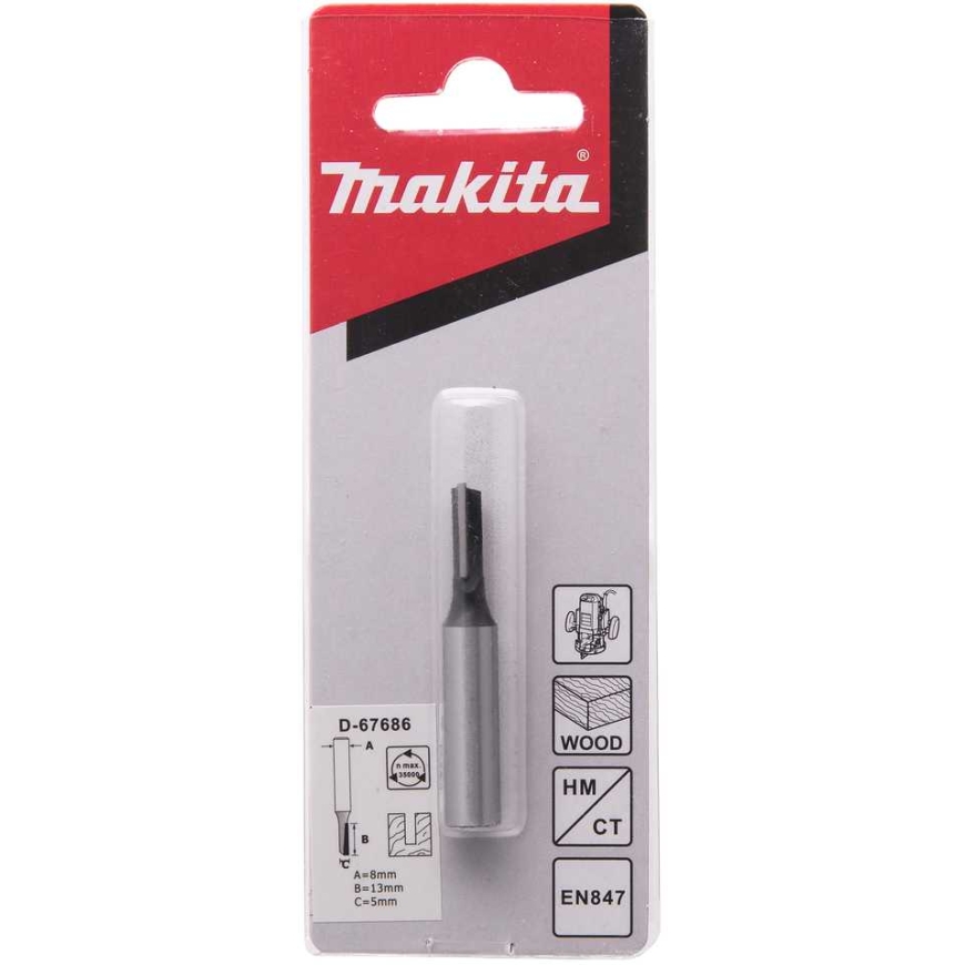 Makita Frēze "flute" 1, 5.0x13.0 mm/ 48.0mm, 8mm Kotelis diametrs D-67686 – 2