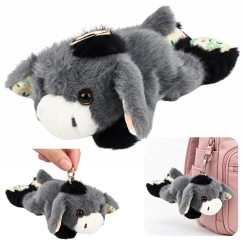 Lean Toys Pelēks Sensora Svars Mīkstā Kaza Atslēgu piekariņš ar Pērļiem (17 cm)