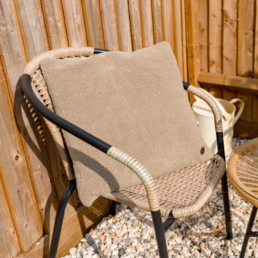 Bodi-Tek COZY Silta komforta spilvens 45 x 45 cm, gaiši brūns – 5